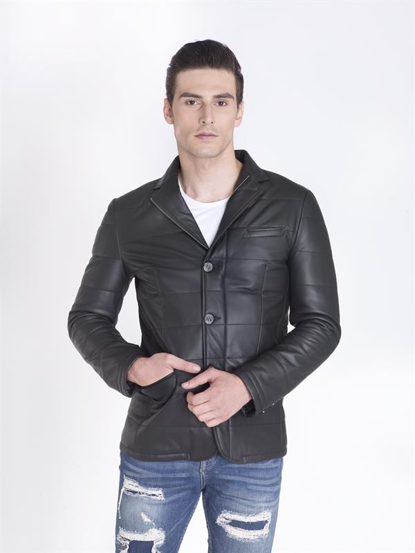 Yeni Sezon Şişme Gerçek Deri Ceket