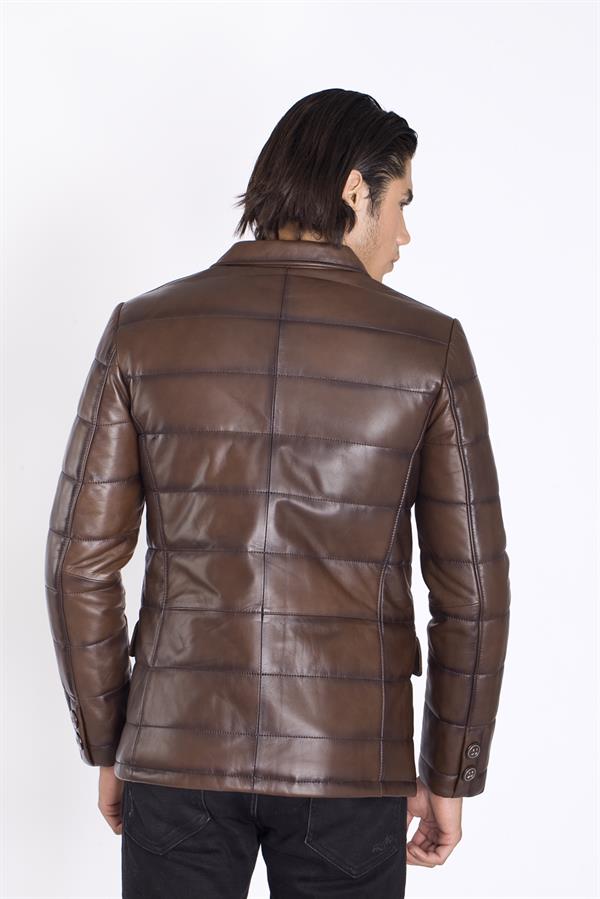 Yeni Sezon Şişme Kuzu Deri Ceket