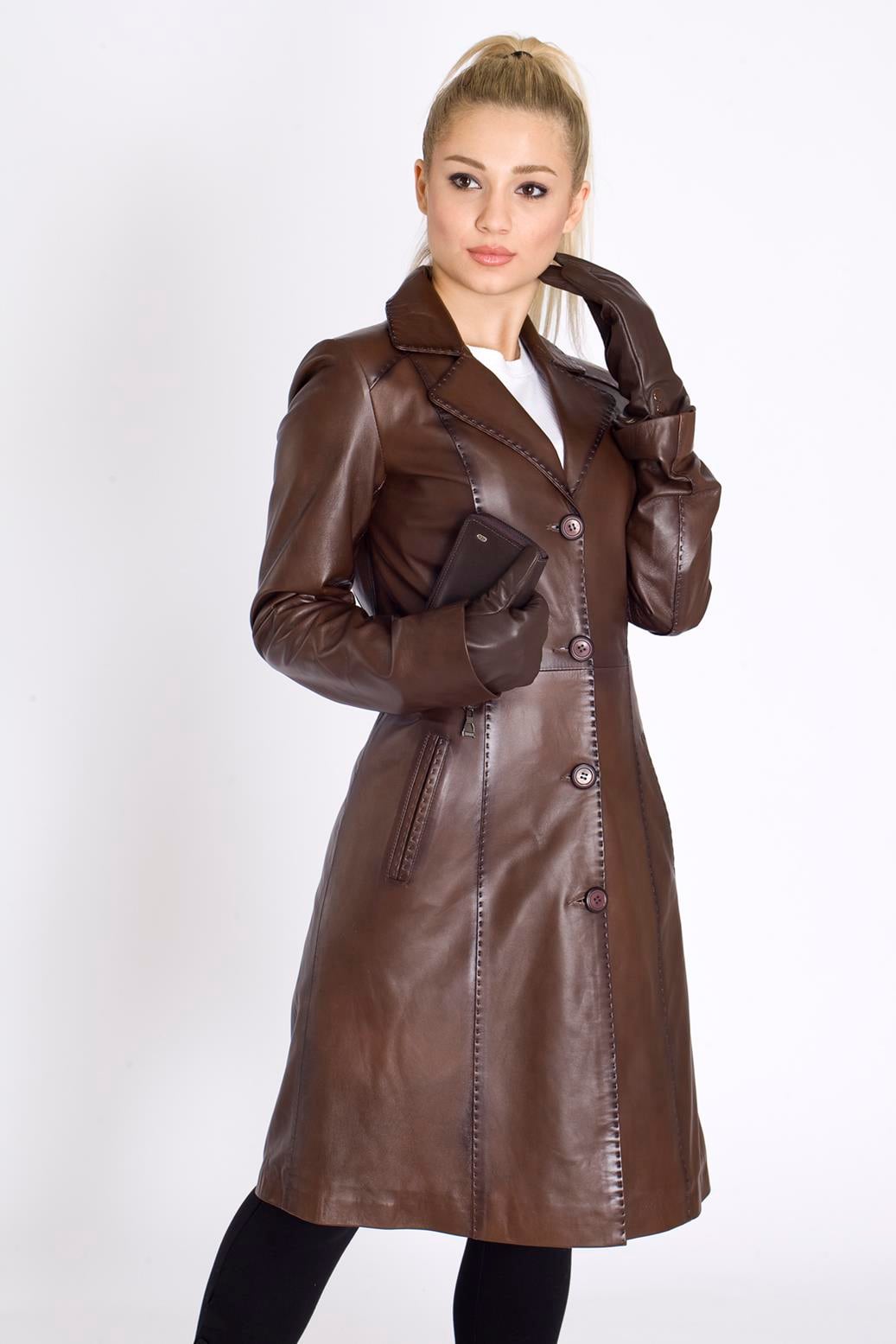 Kadın Hakiki Deri Kap