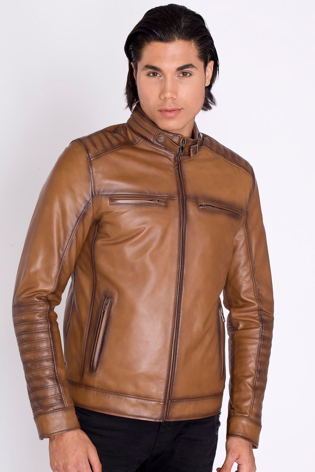 Taba Rengi Spor Hakiki Deri Mont