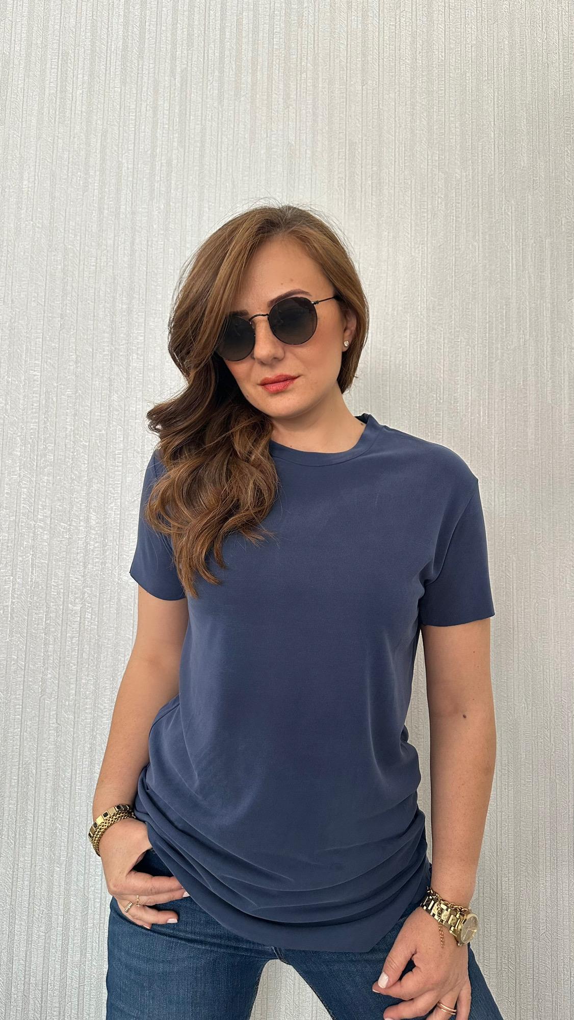 bis yaka oysho lacivert tshirt