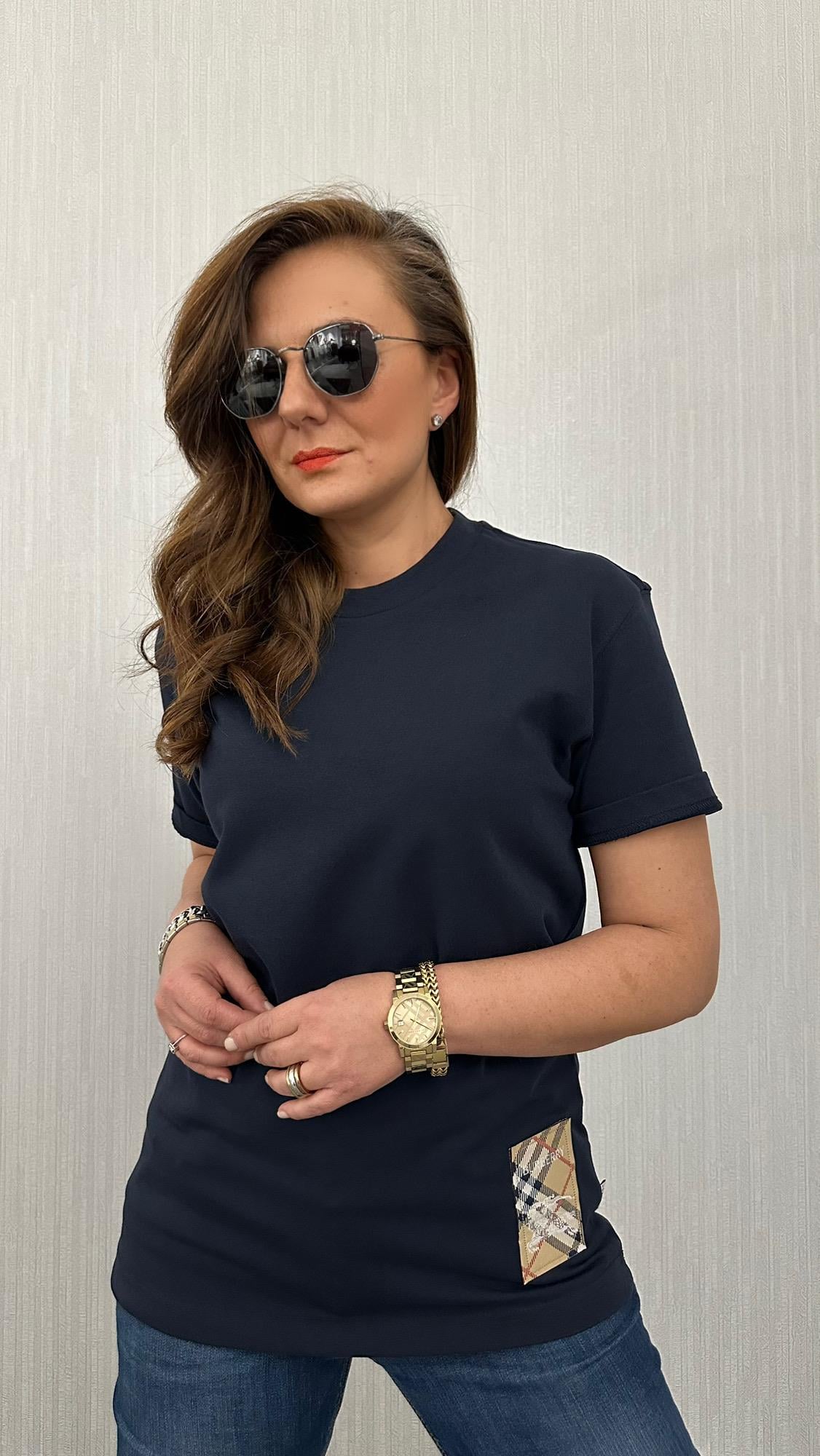 brbry unısex lacivert tshirt 