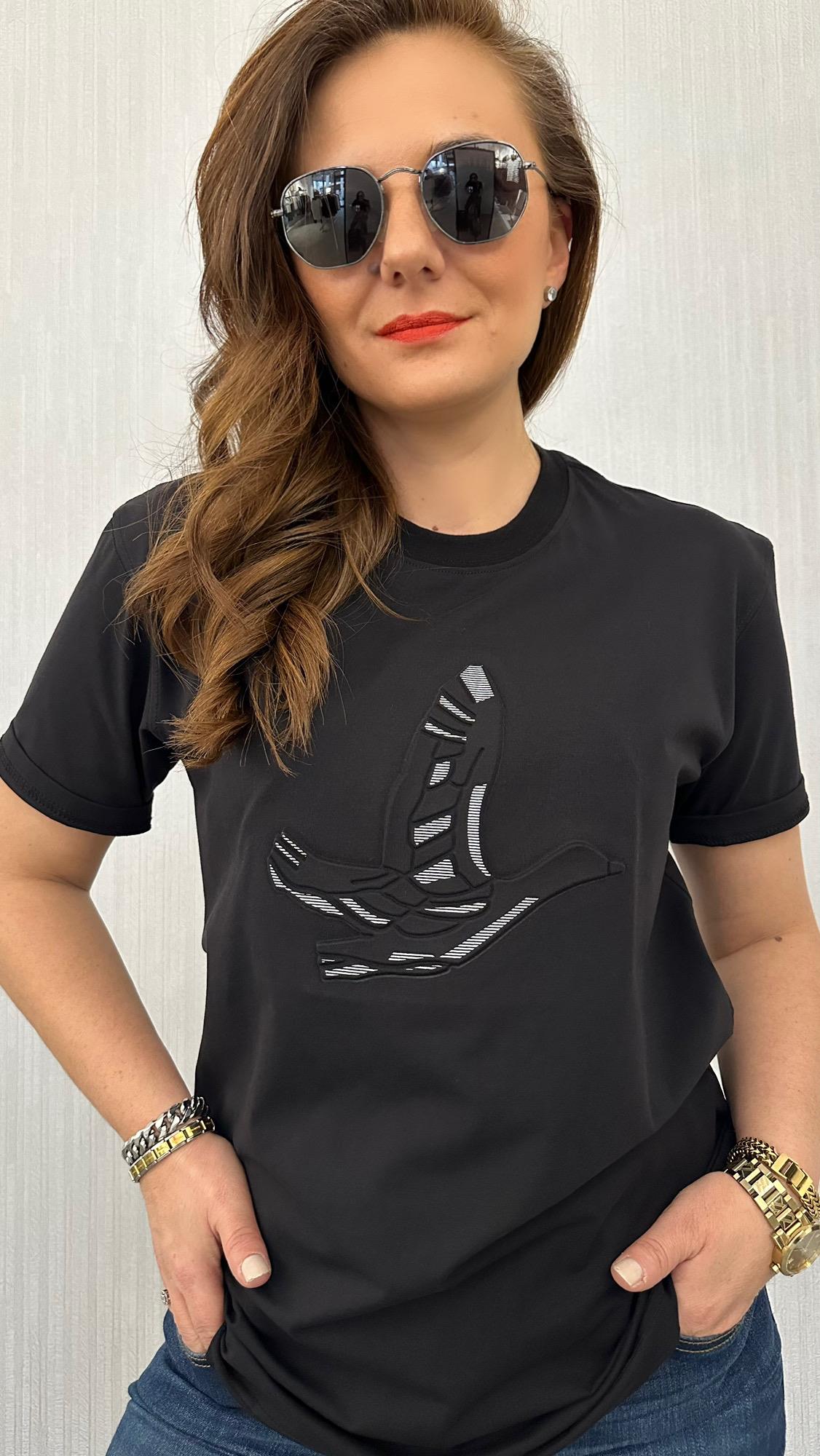 enjeksiyon kuş siyah unısex tshirt