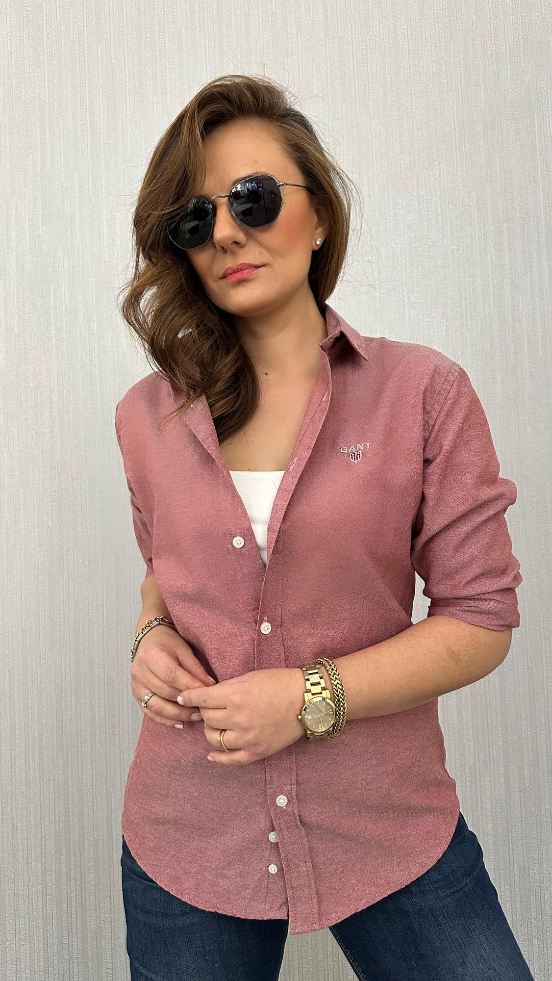 gnt model bordo unısex gömlek