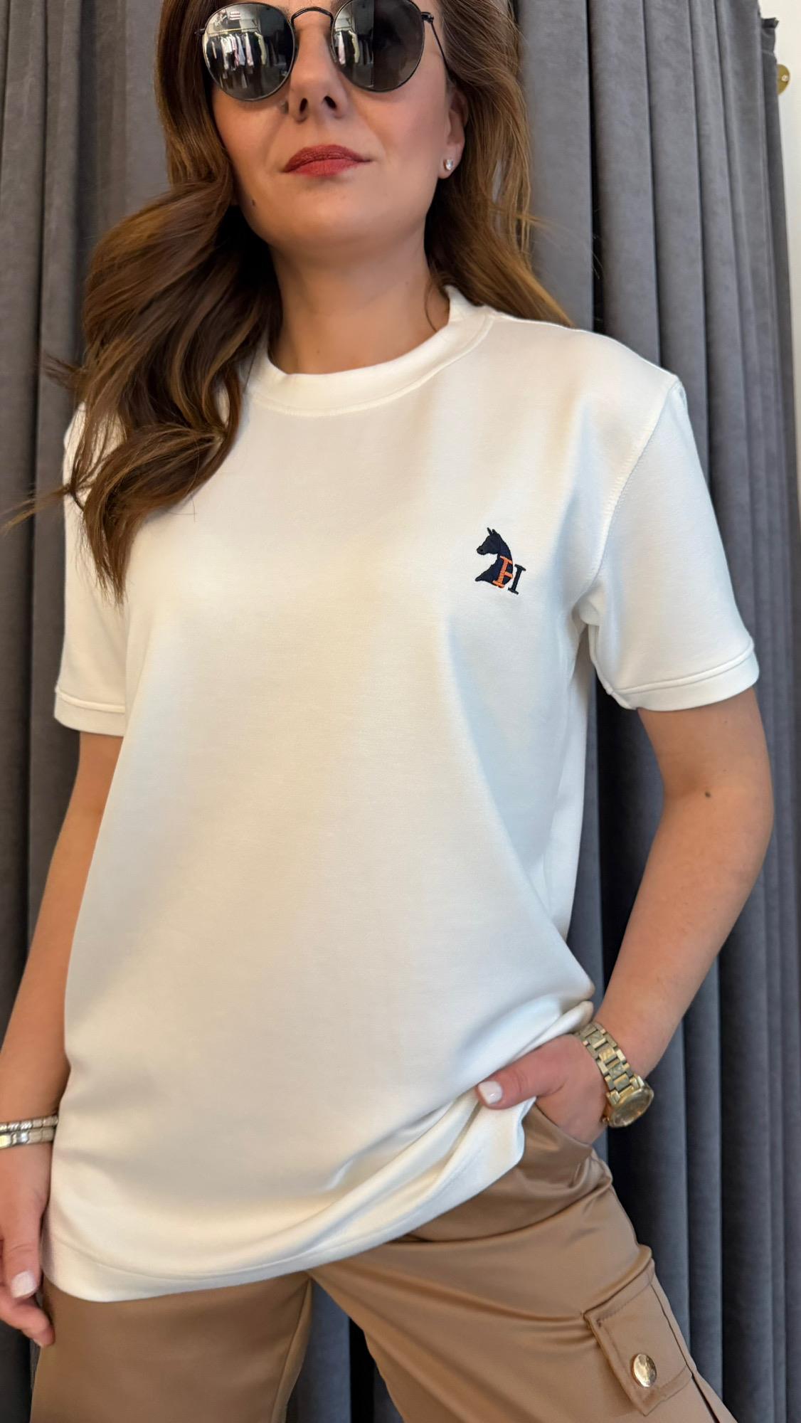 hrms unısex ekru tshirt