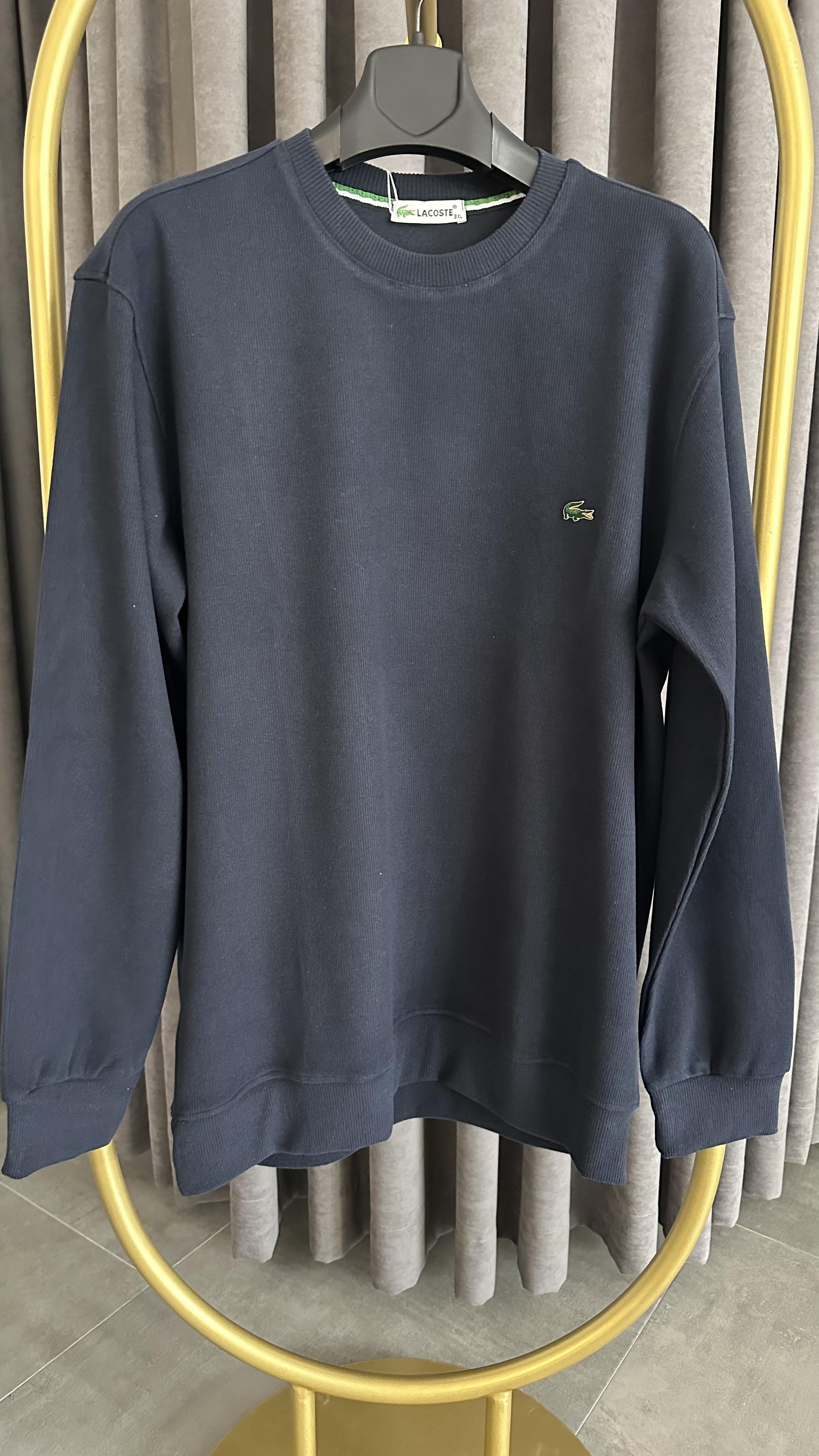 metal logo selanik örme lacivert unısex sweat