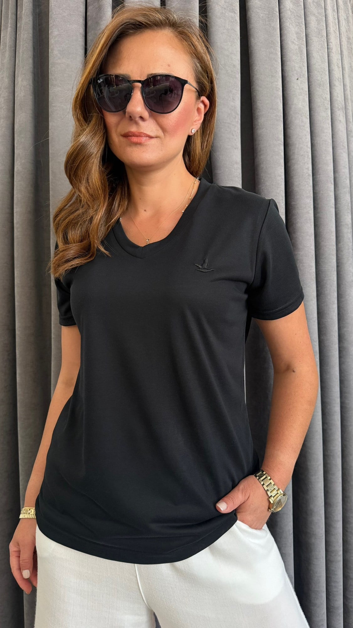 modal cupra siyah tshirt
