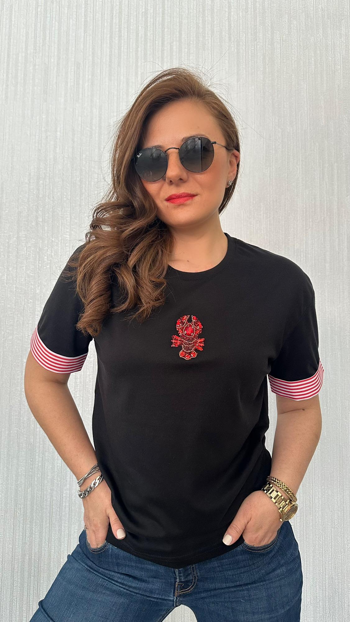 ntwrk siyah kadın tshirt