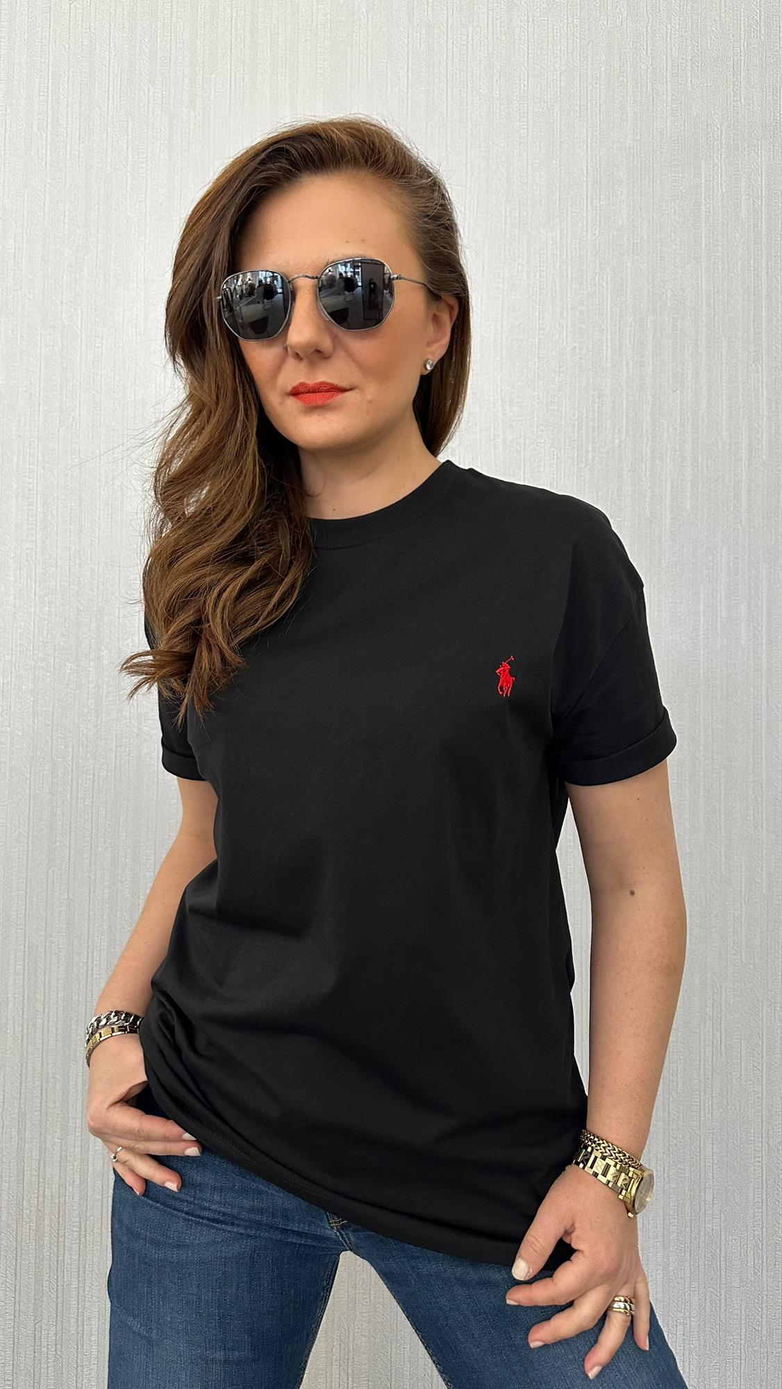 Pl siyah unısex tshirt