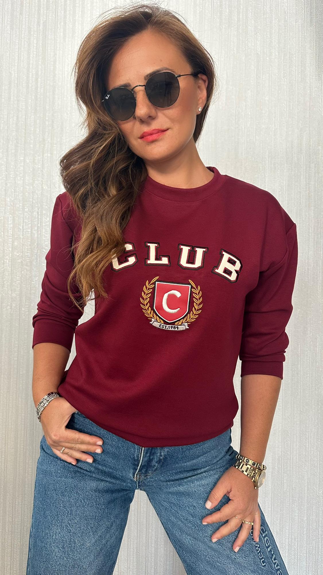 B club bordo sweat