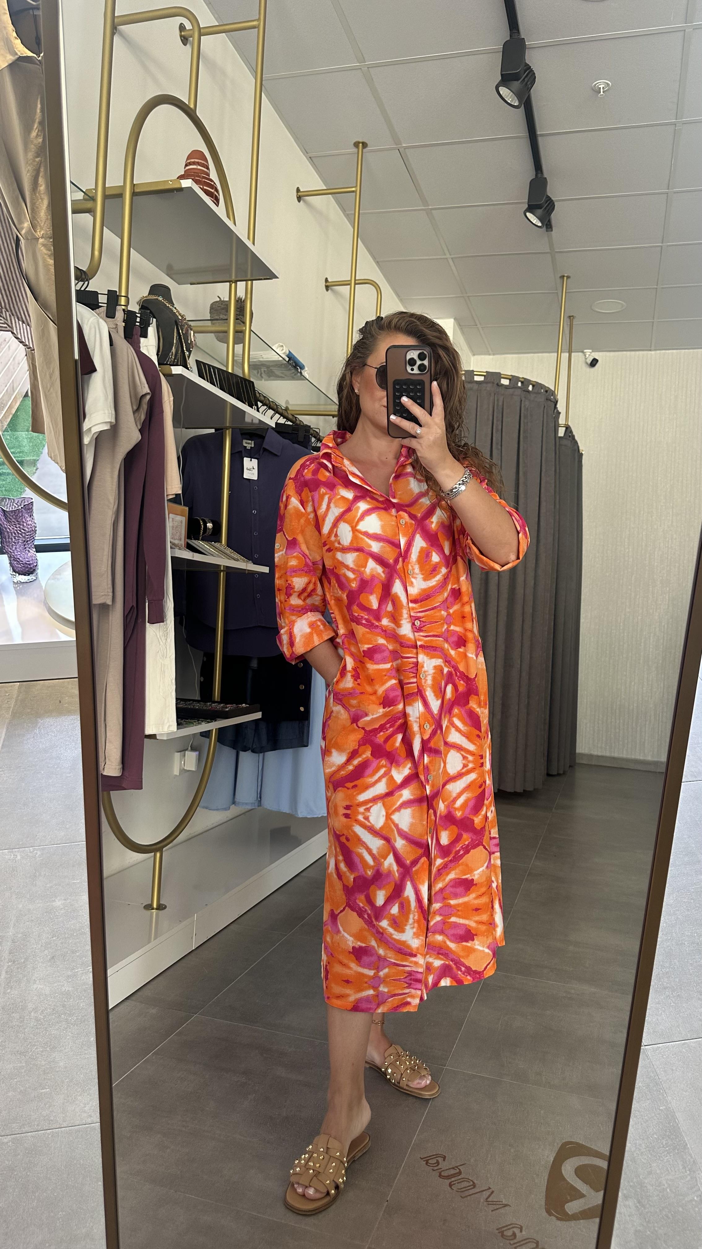 batik desen gömlek elbise