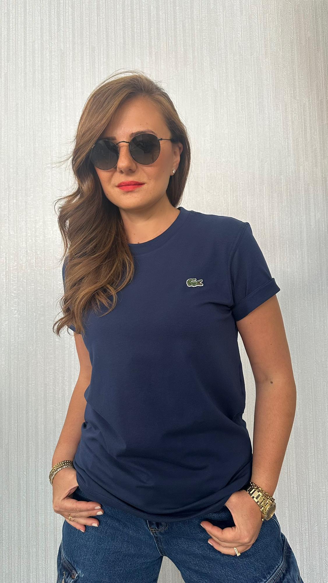 bis yaka lcst lacivert unısex tshirt