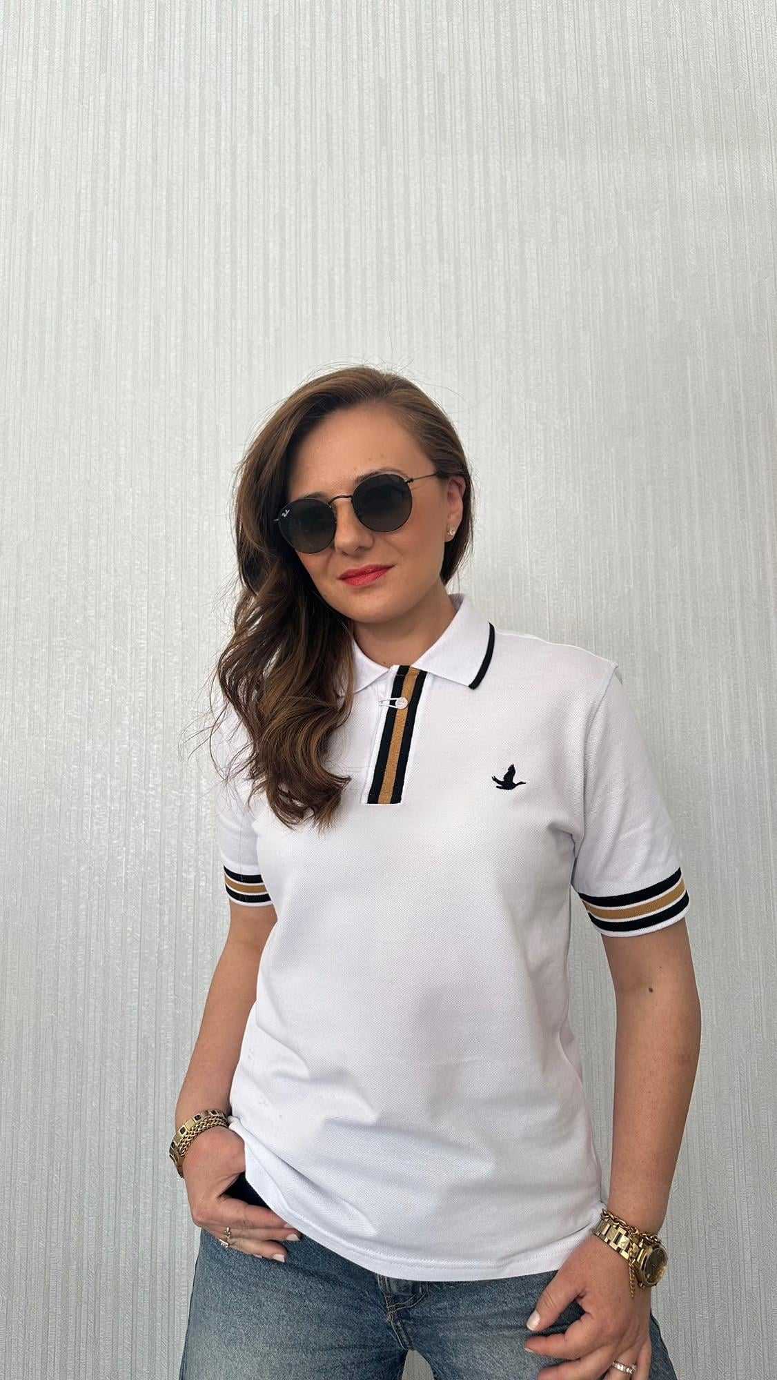 bymn polo yaka beyaz tshirt