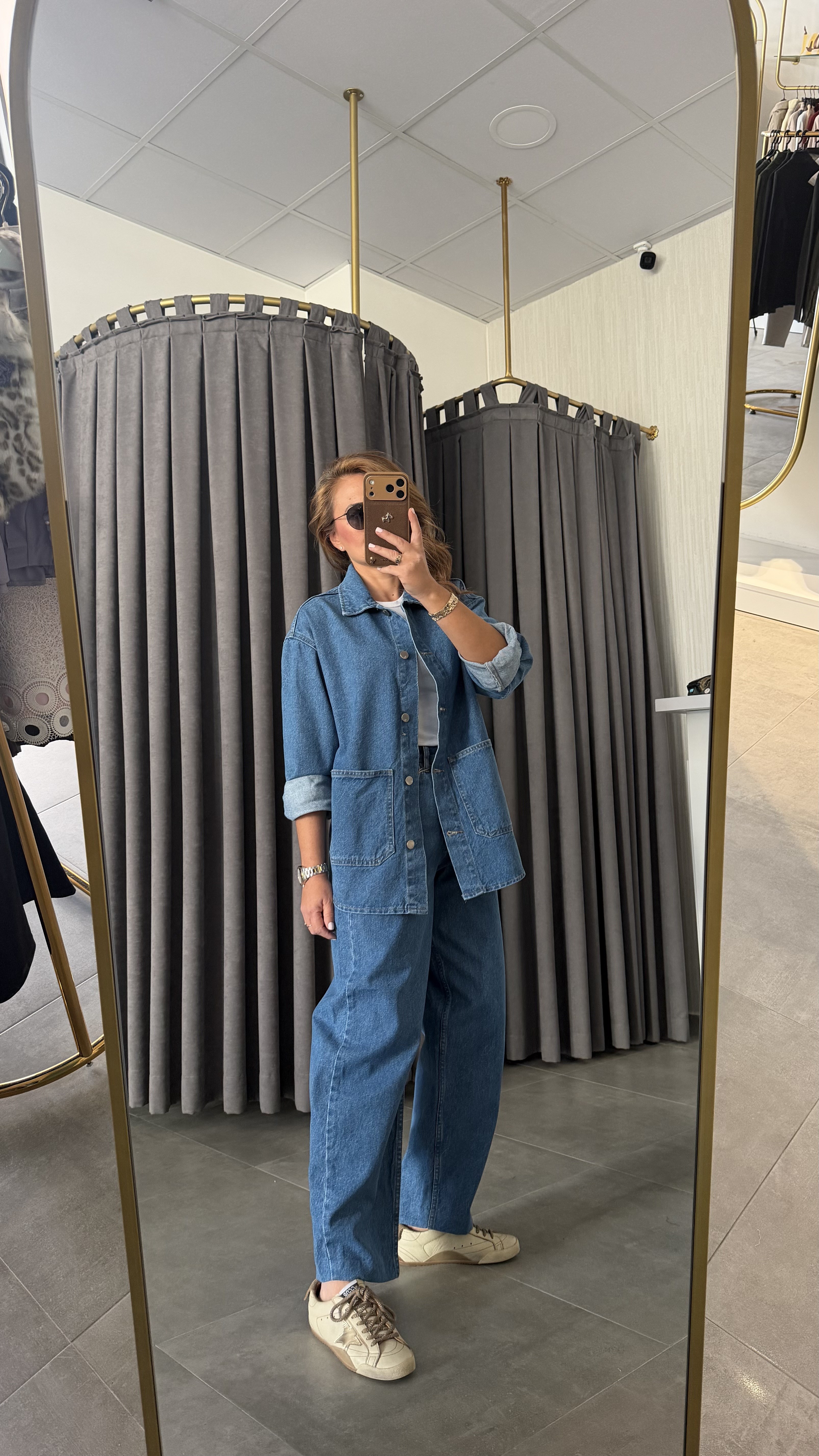 denim kot mavi takım