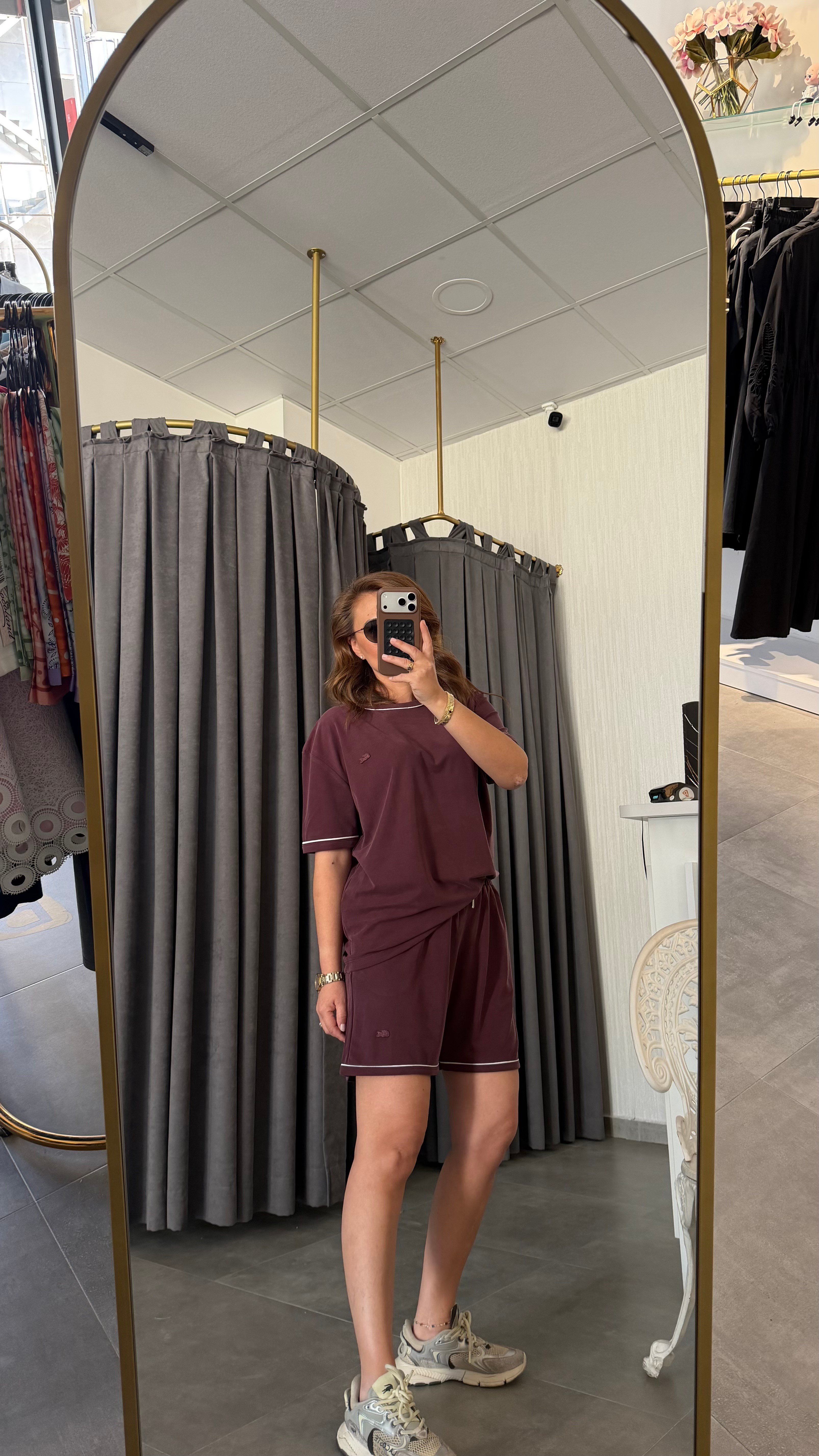 lcst model bordo şort takım