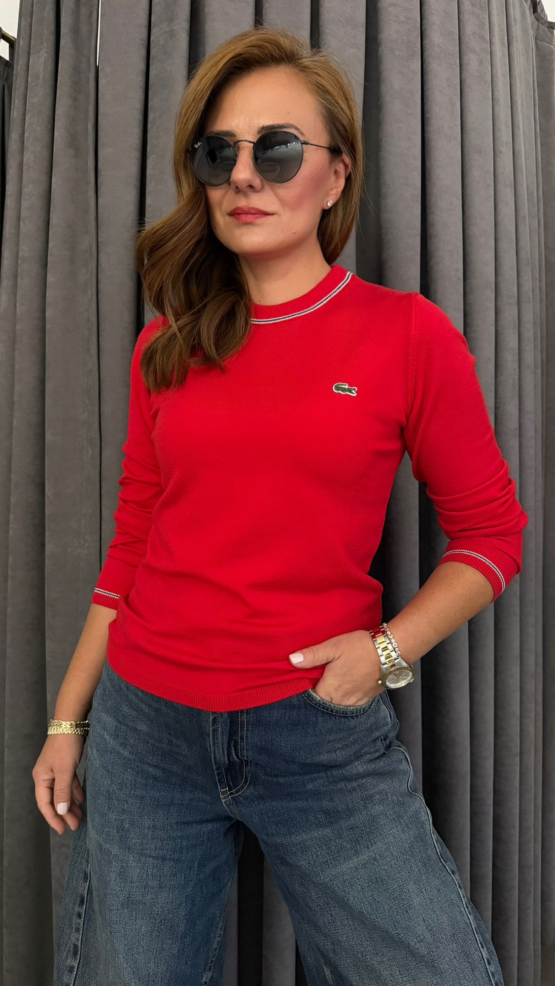 lcst model kırmızı triko