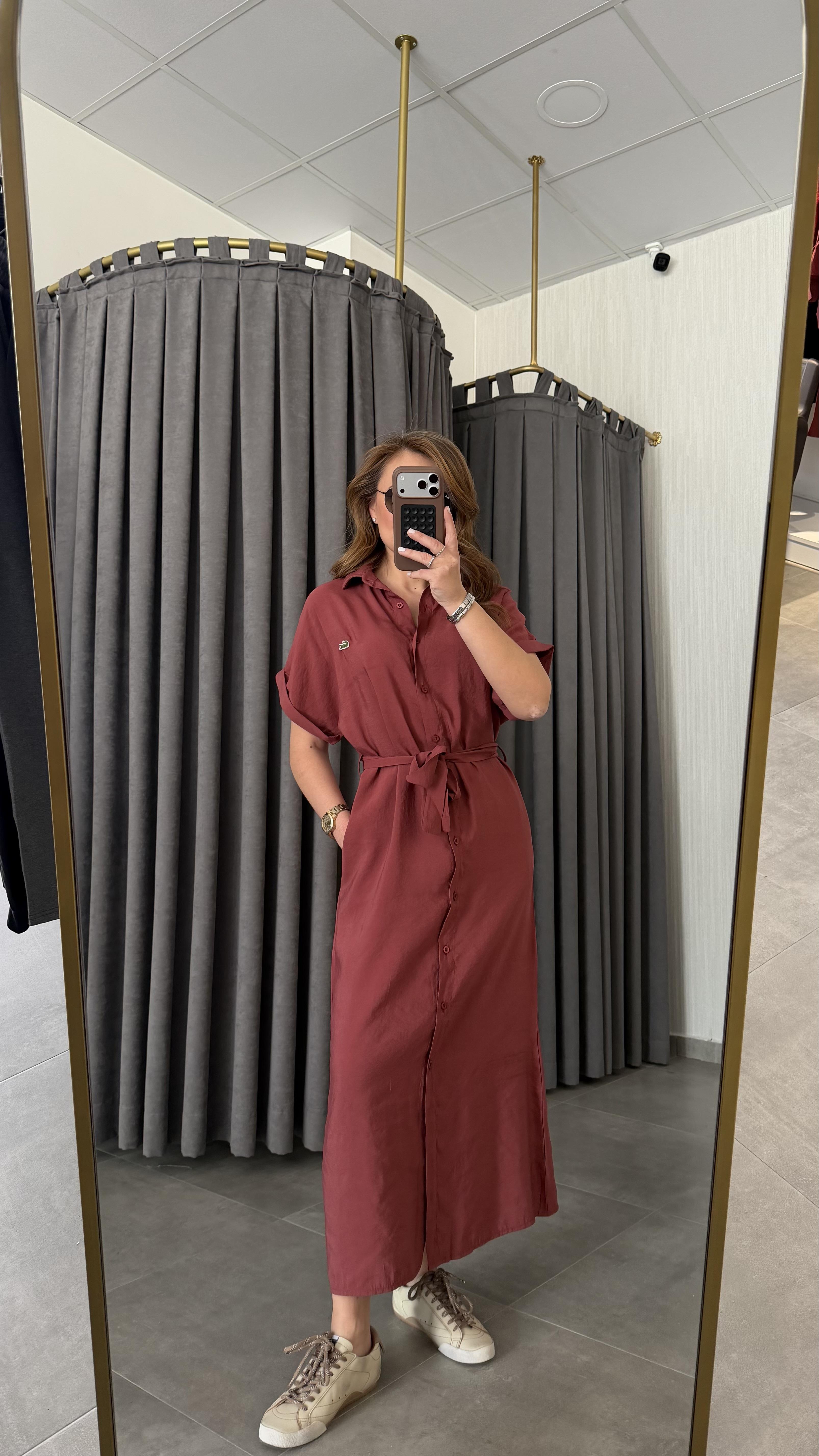 lcst model tensel bordo elbise