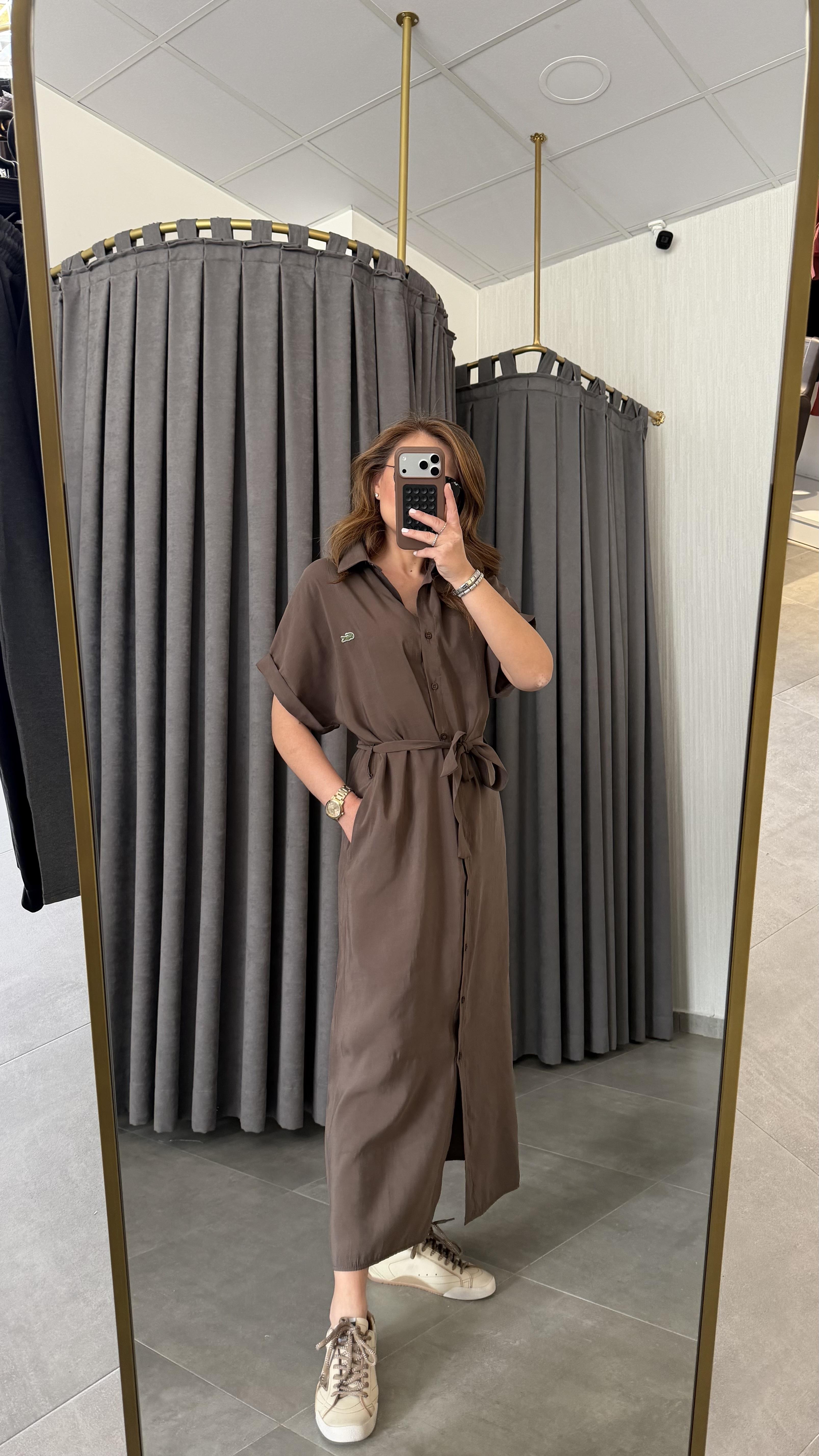 lcst model tensel kahve elbise