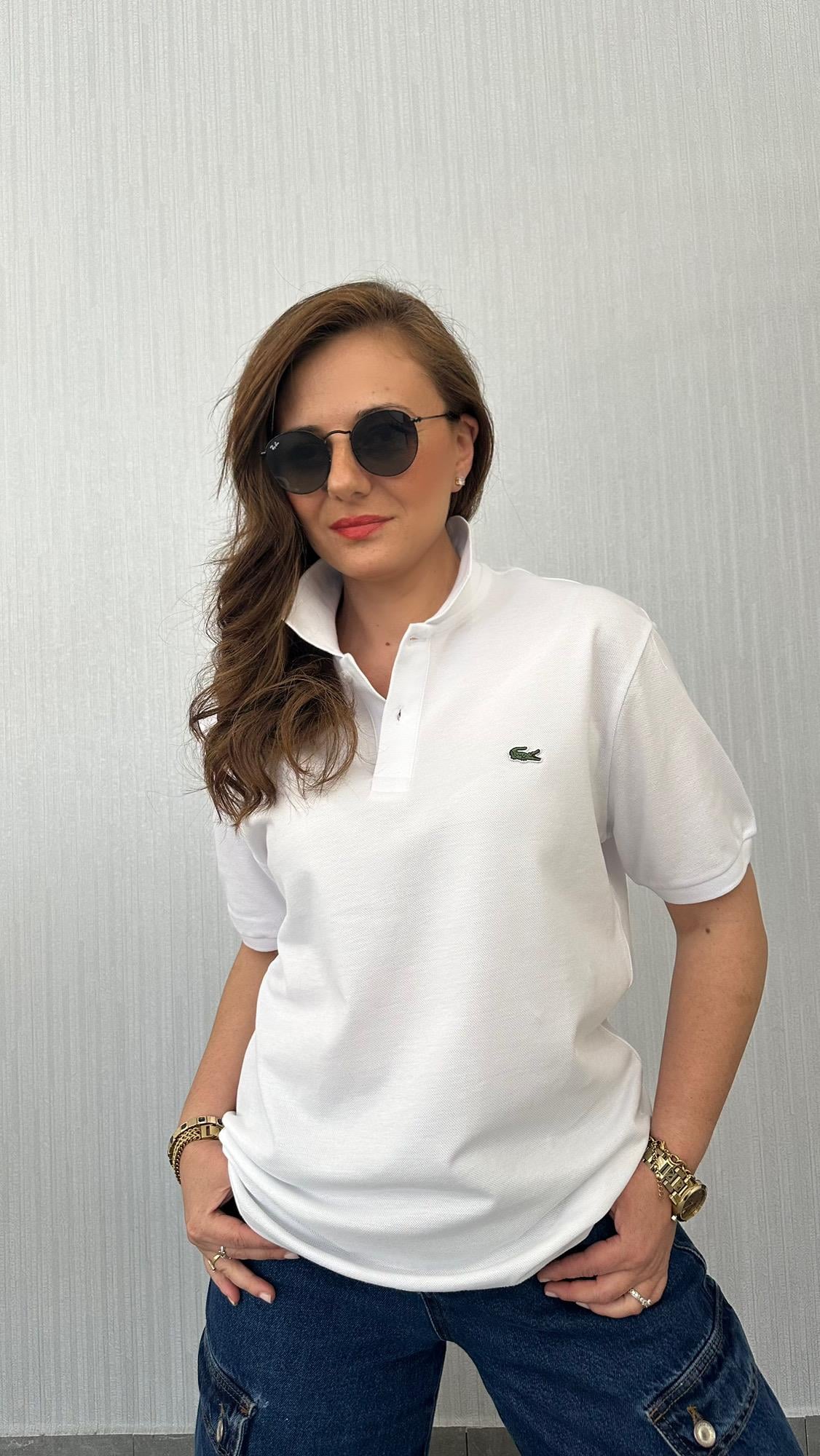 lcst polo yaka beyaz tshirt