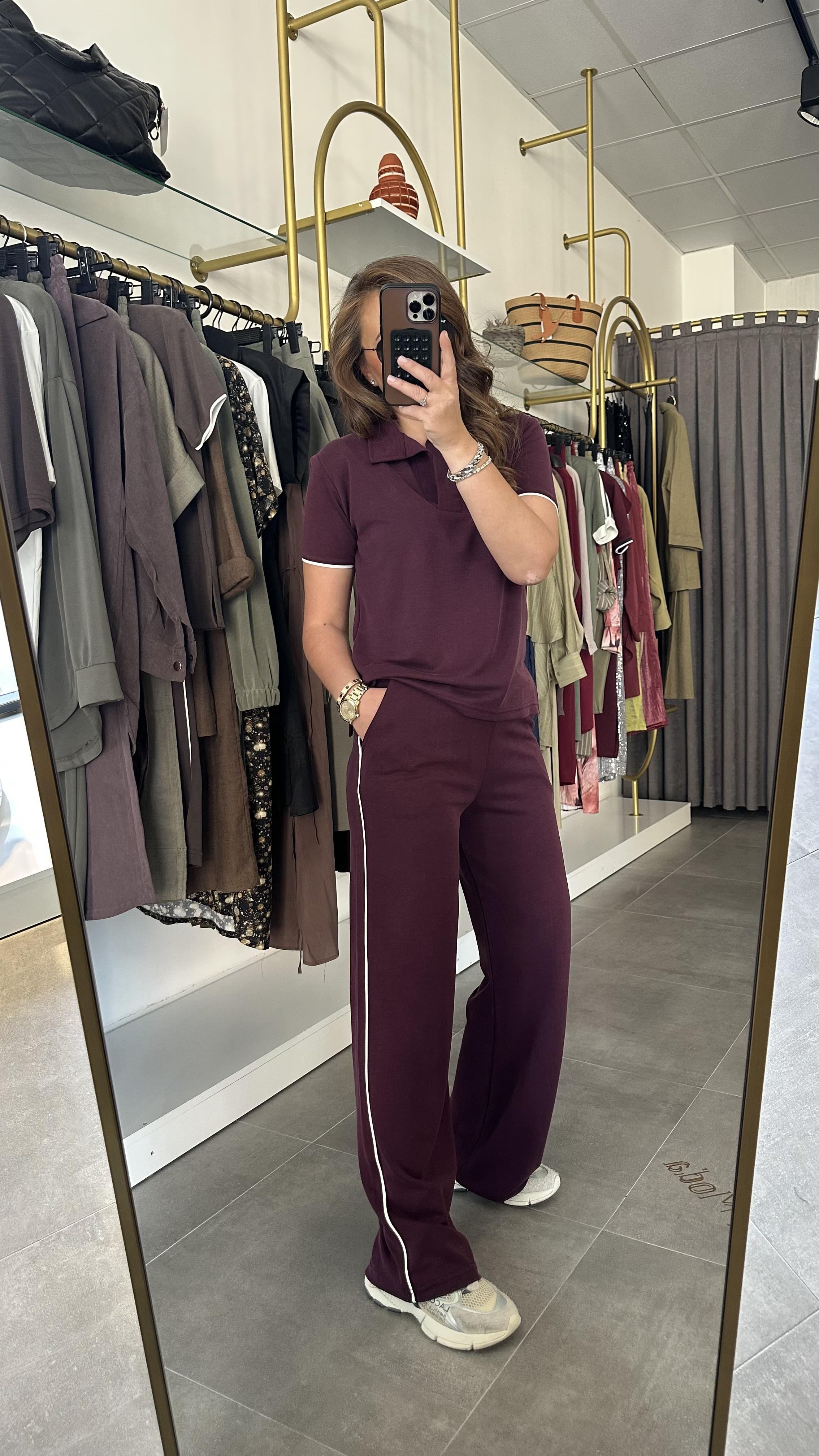 polo yaka mürdüm takım