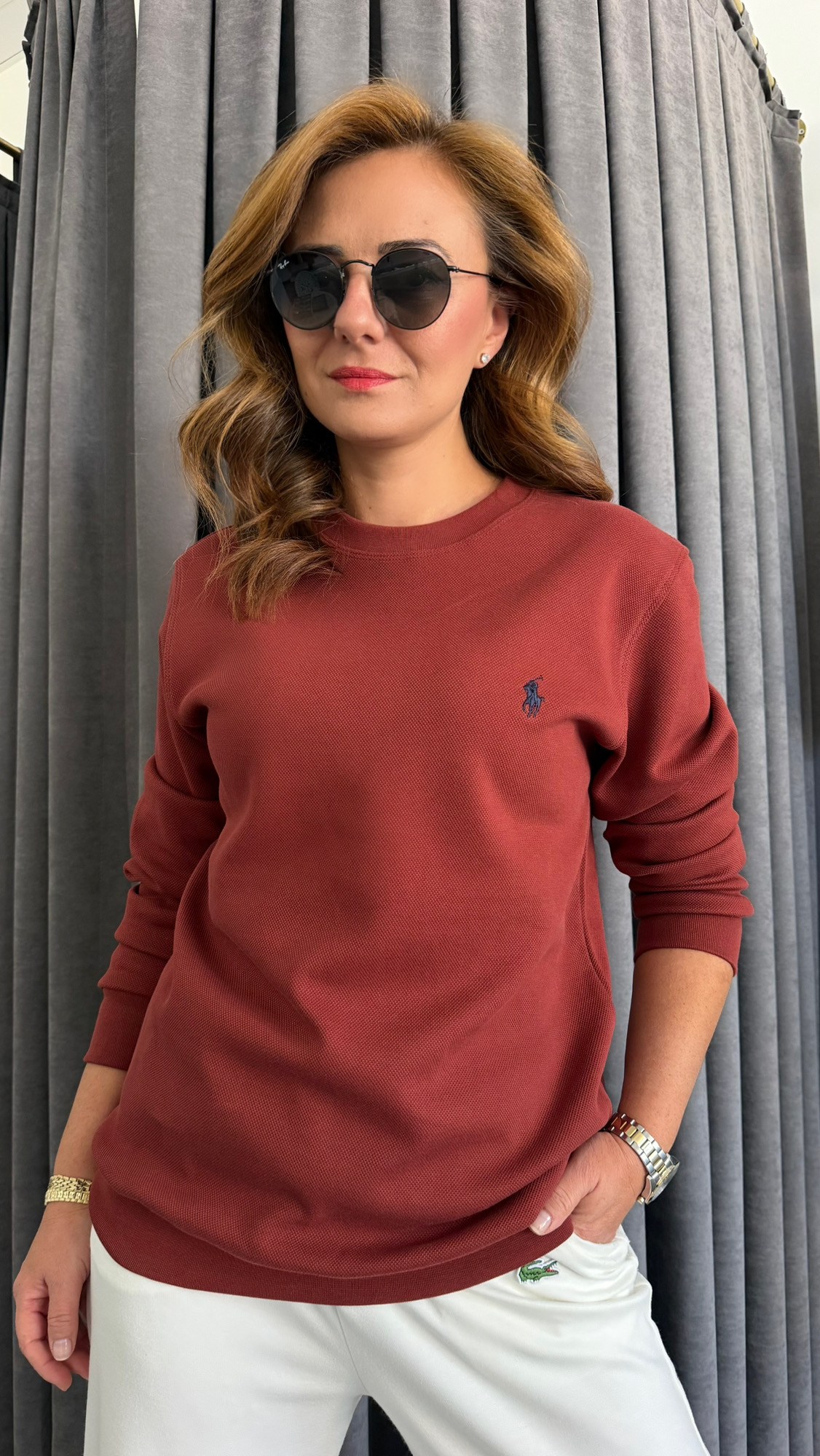 rl pike unısex kiremit sweat