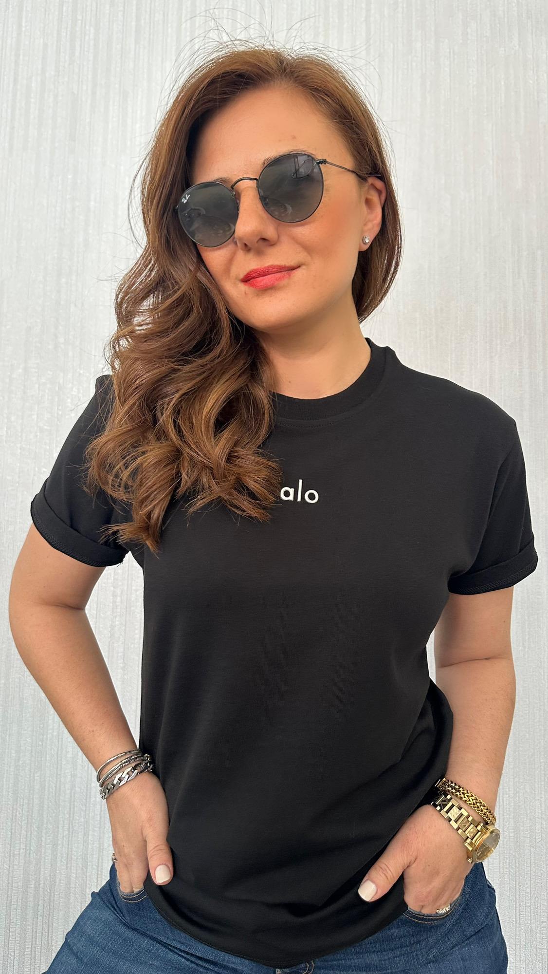 siyah alo tshirt