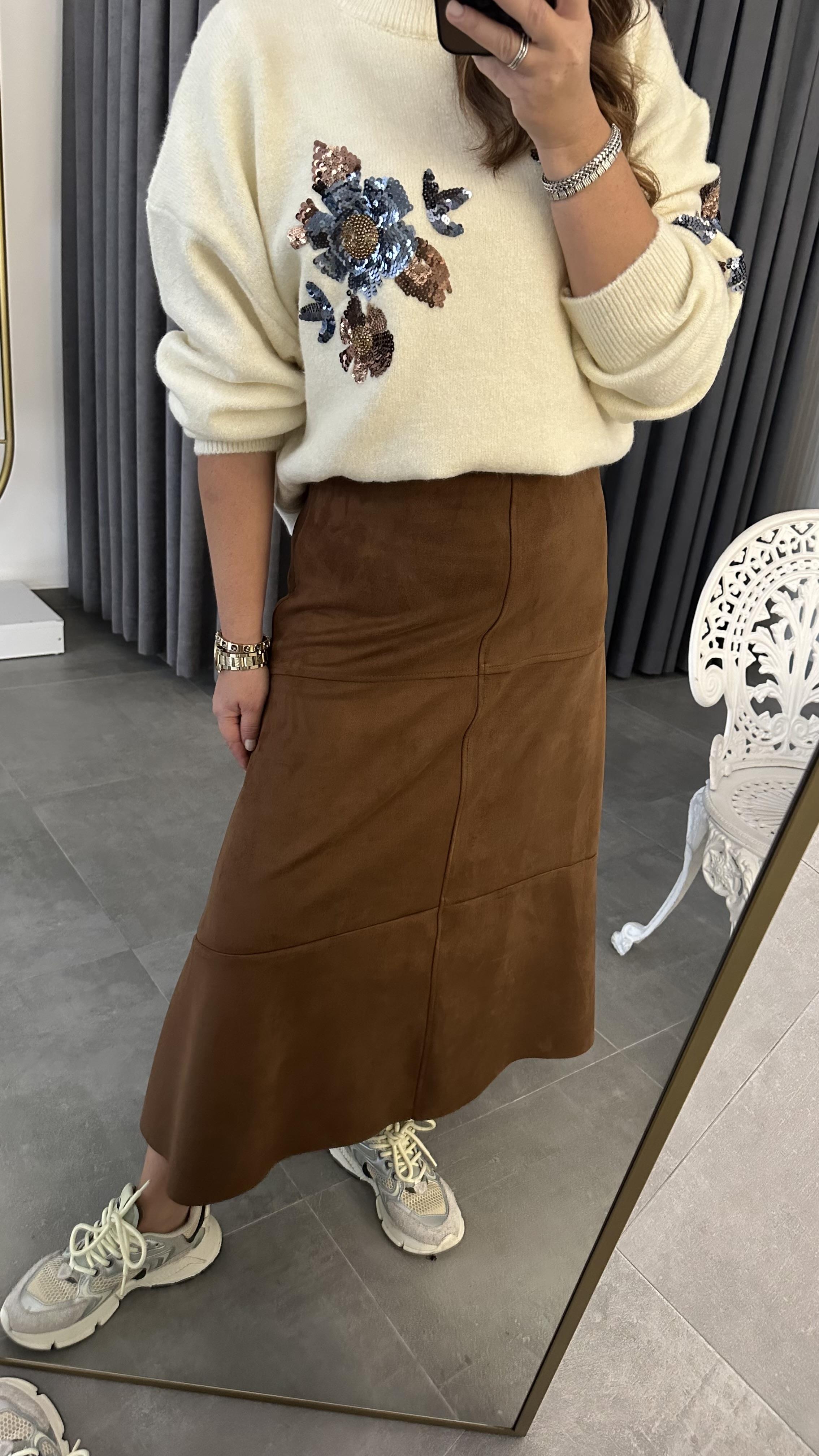 süet taba etek
