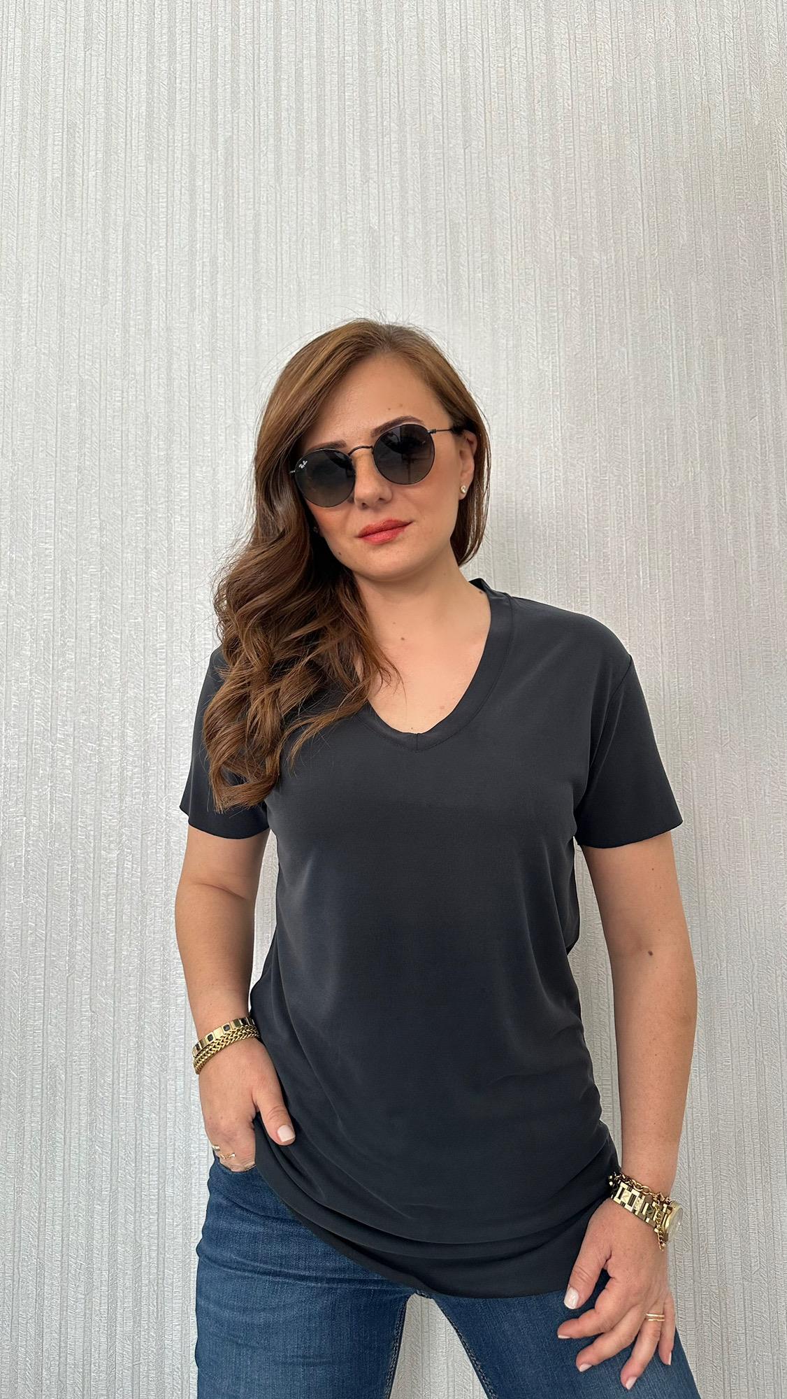 v yaka oysho antrasit tshirt