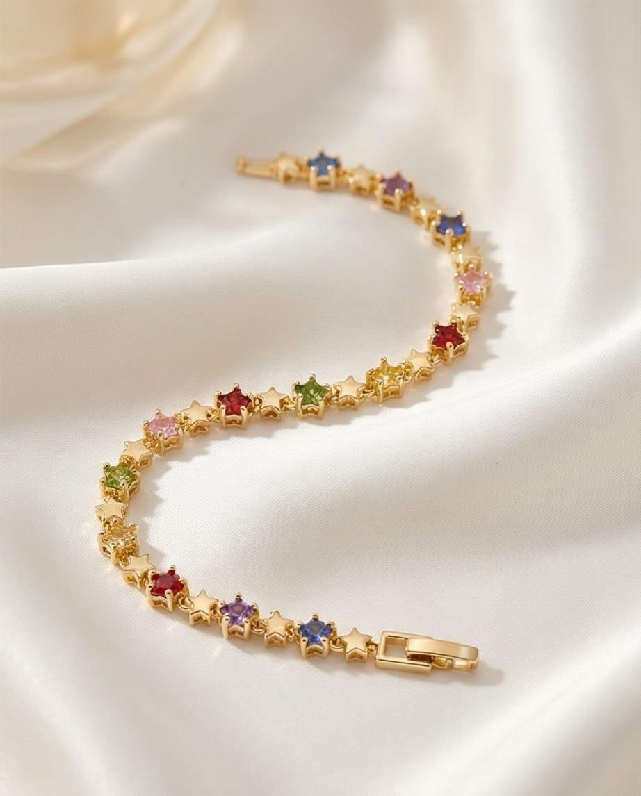Renkli Taşlı Bileklik