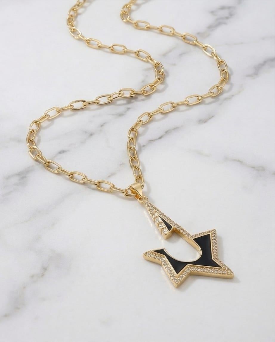 Yarım Yıldız Kolye