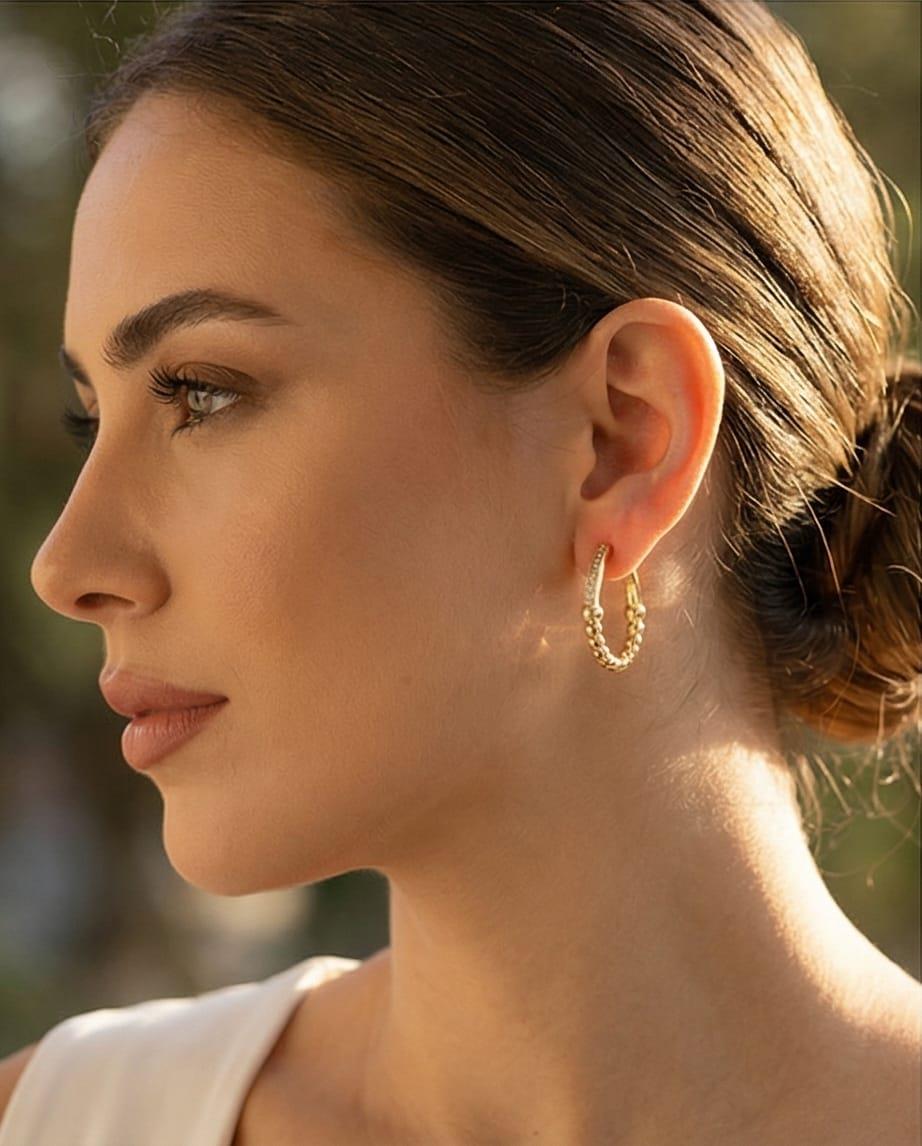 MİDİ TAŞLI BURGU KÜPE