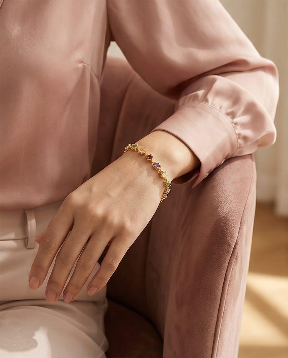 Renkli Taşlı Bileklik