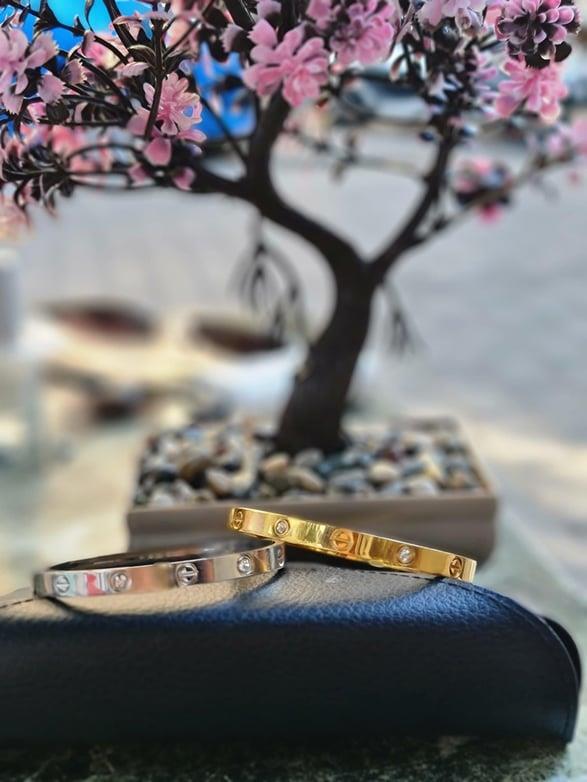 Cartier Kelepçe Silver