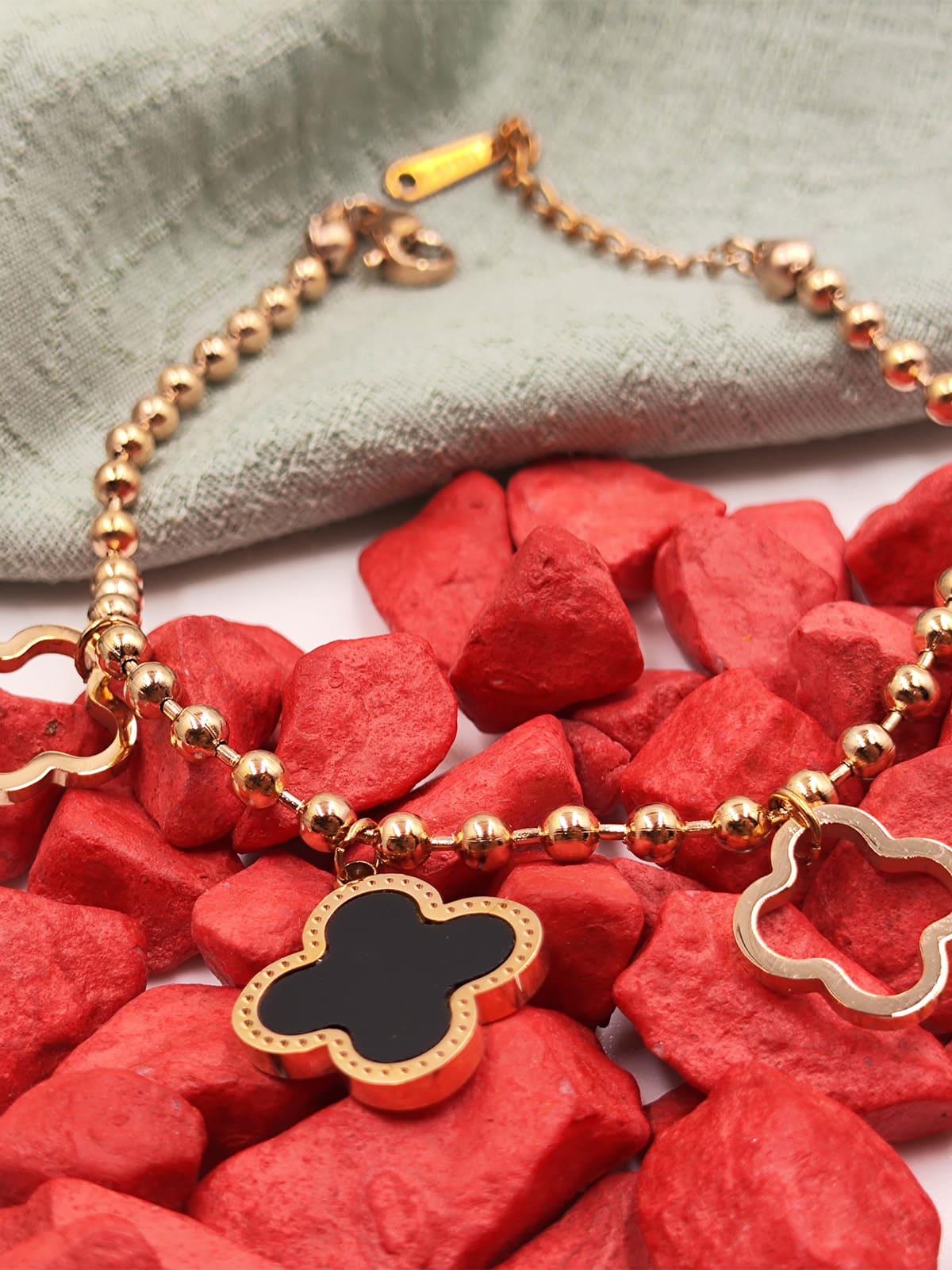 Van Cleef Siyah-Boş Model Bileklik