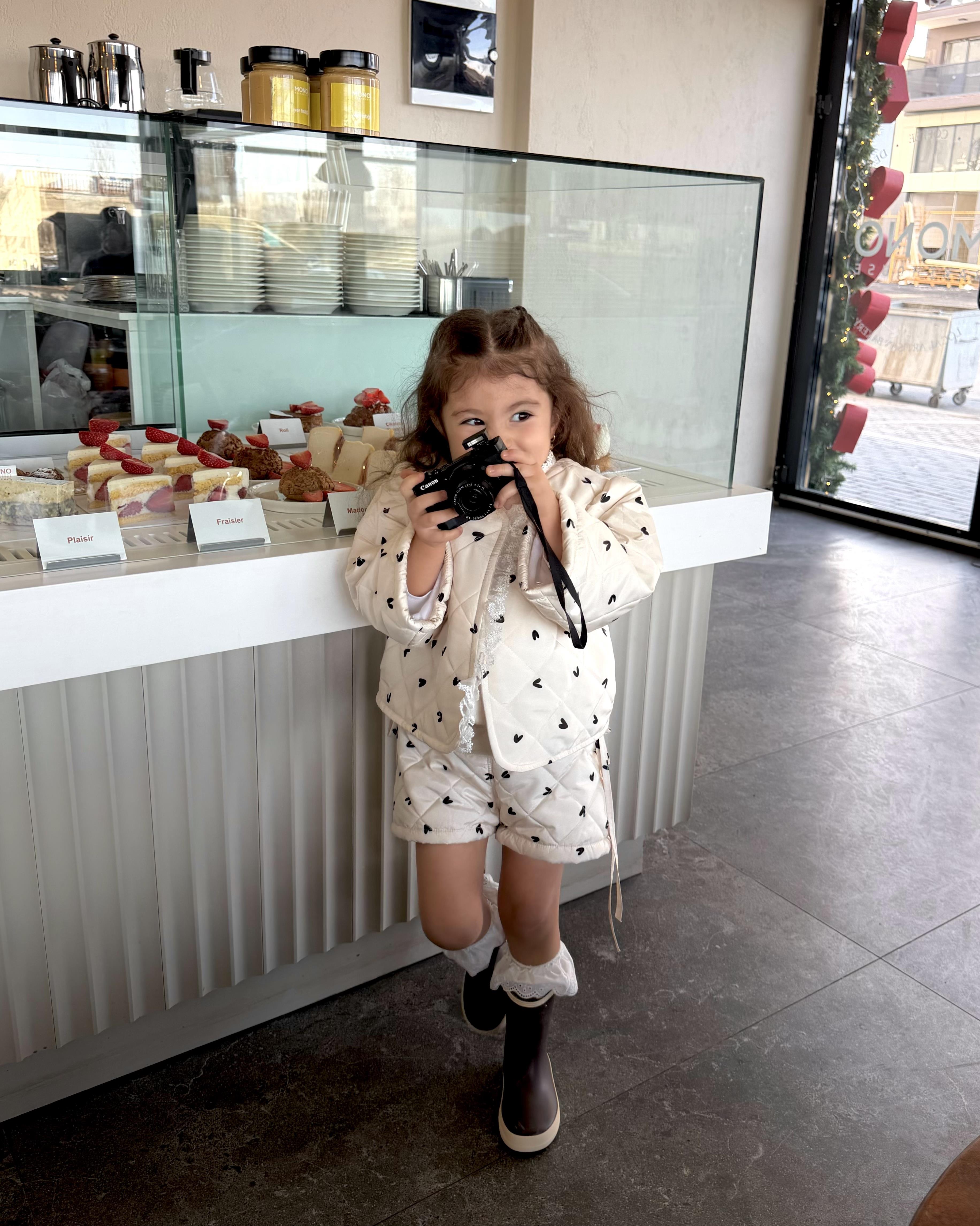 Hazel Field Puff Dantelli Çocuk Ceket