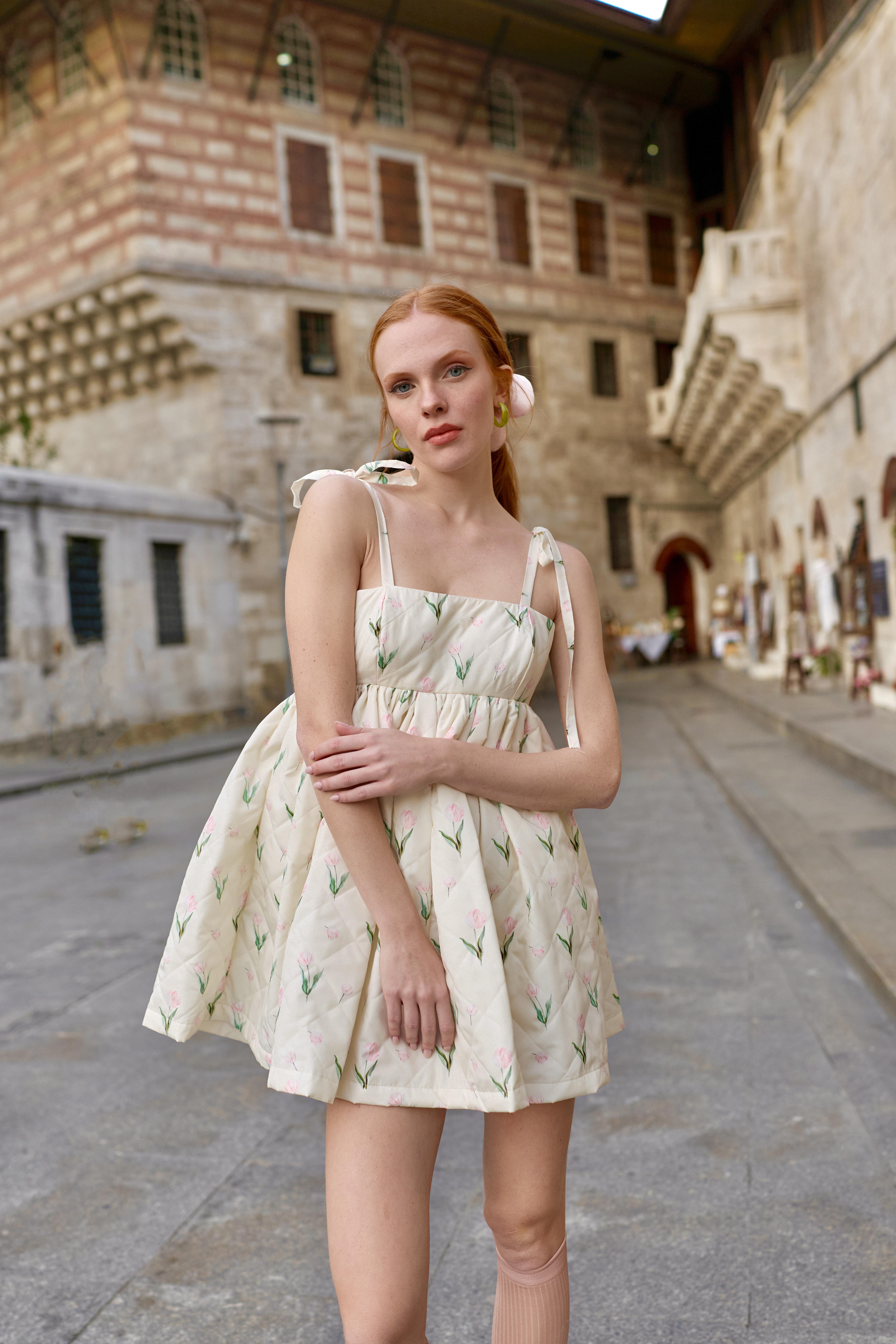 Tulip Jam Mini Puff Dress 