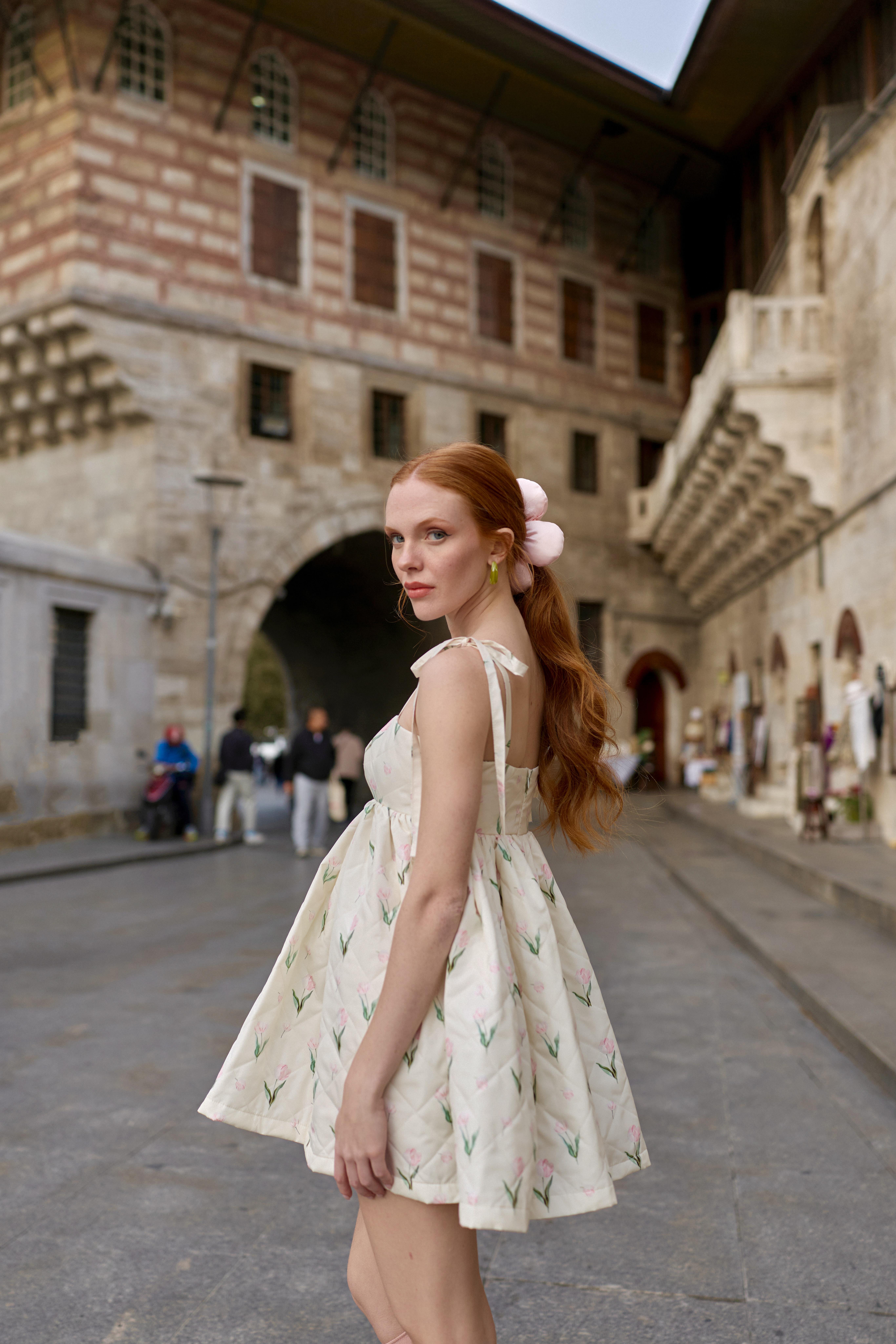 Tulip Jam Mini Puff Dress 