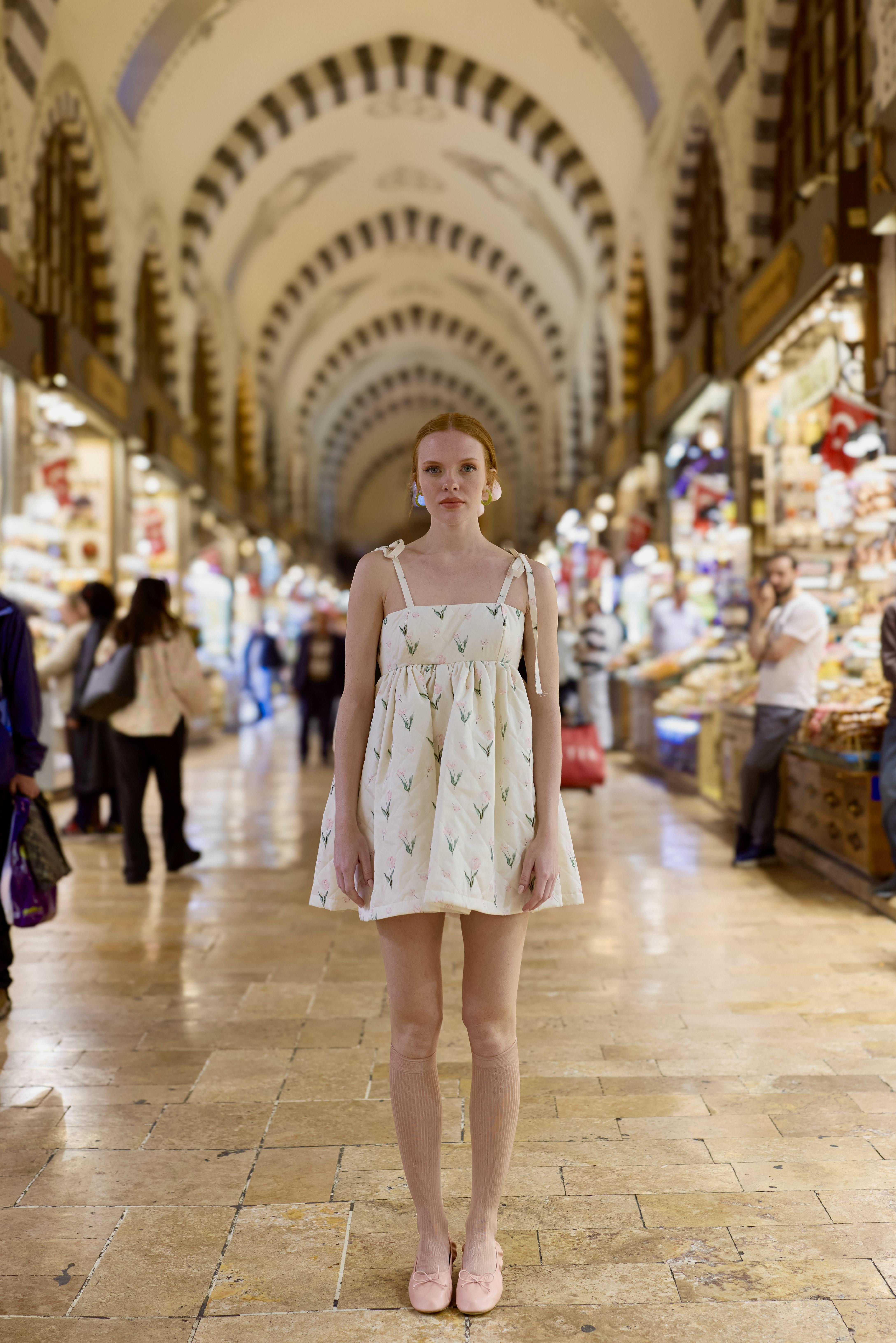 Tulip Jam Mini Puff Dress 