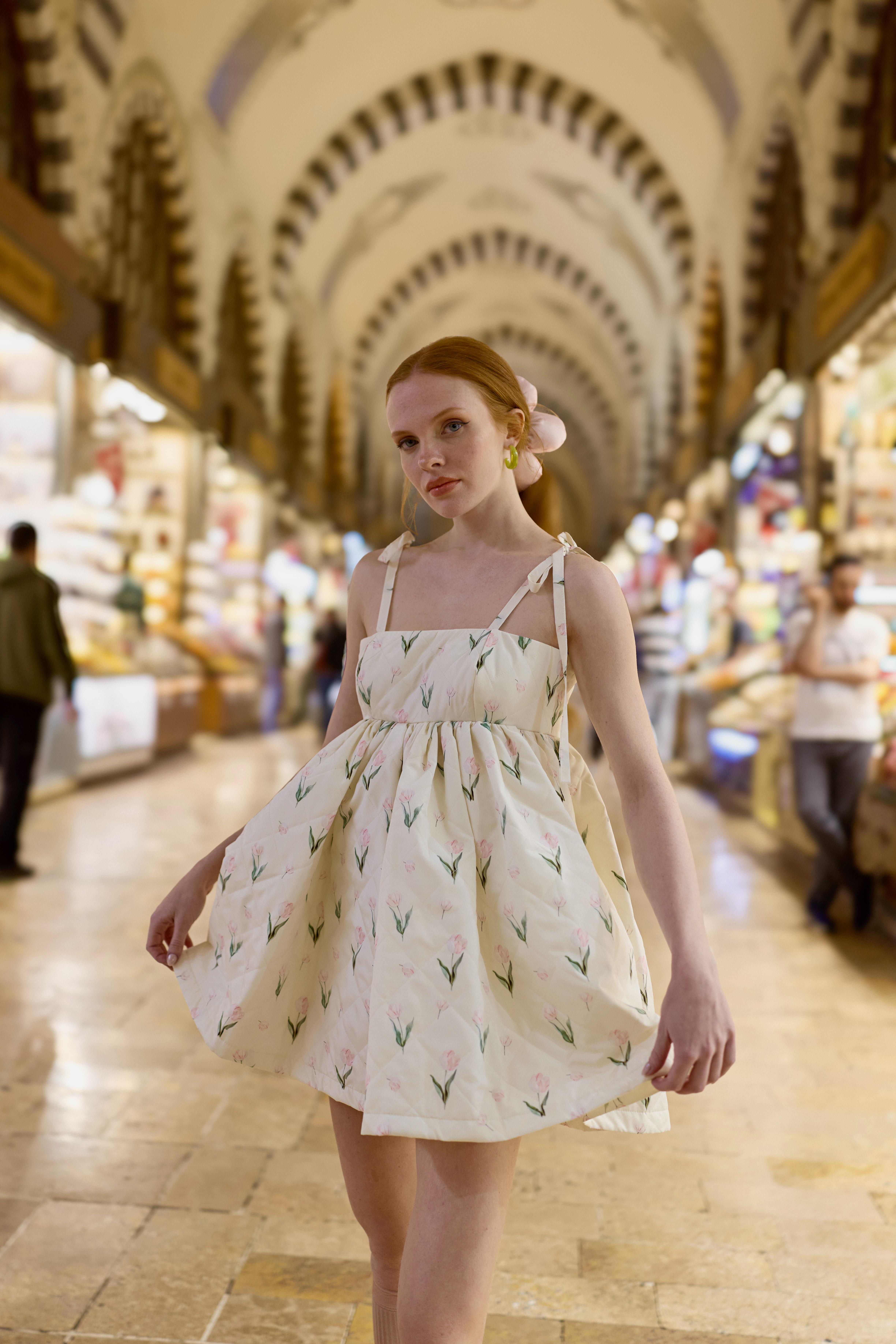 Tulip Jam Mini Puff Dress 