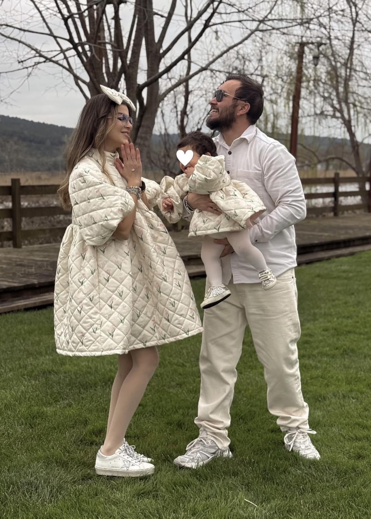 Tulip Jam Puff Robalı Elbise 