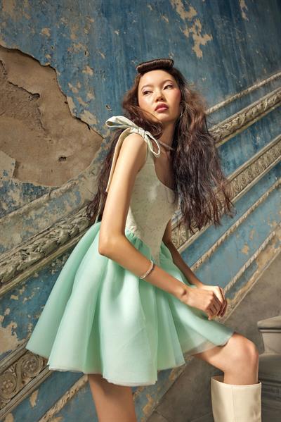  Tinker Bell Fluffy Dress Mint