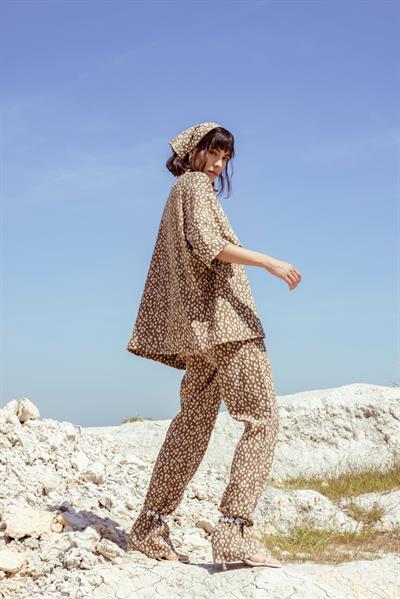 EOS Patterned Crumpled Tencel Shirt