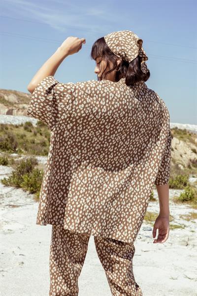 EOS Patterned Crumpled Tencel Shirt