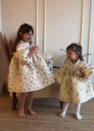 Hazel Field Puff Elbise Çocuk