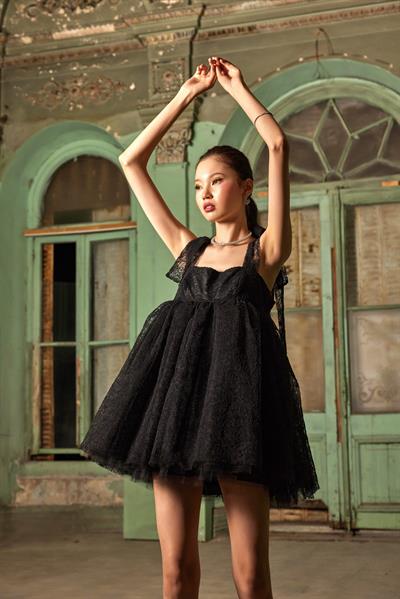 Night Ivy Kabarık Elbise