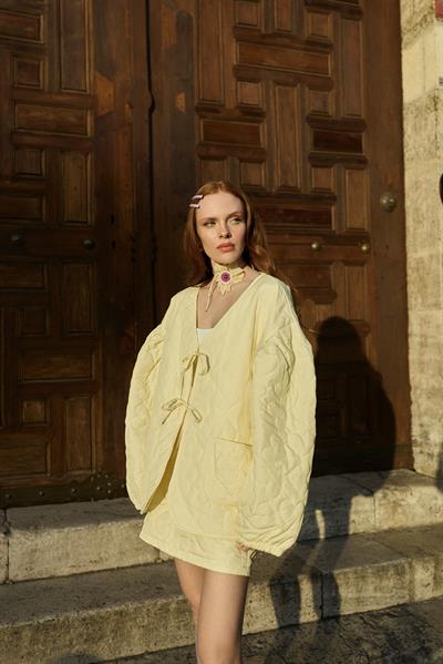 Primrose Blush Heart Puff Ceket