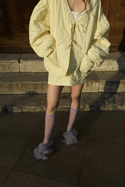 Primrose Blush Heart Puff Ceket