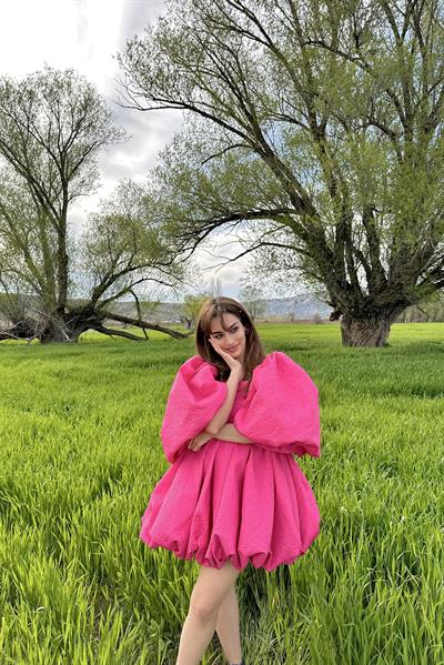 Sunflower Balloon Dress Pink