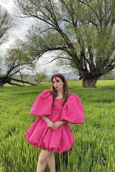 Sunflower Balloon Dress Pink