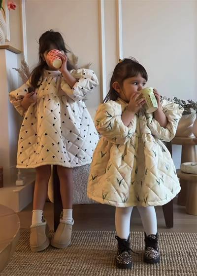 Tulip Jam Puff Elbise Çocuk